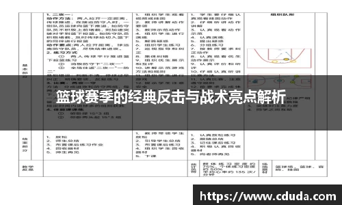 篮球赛季的经典反击与战术亮点解析