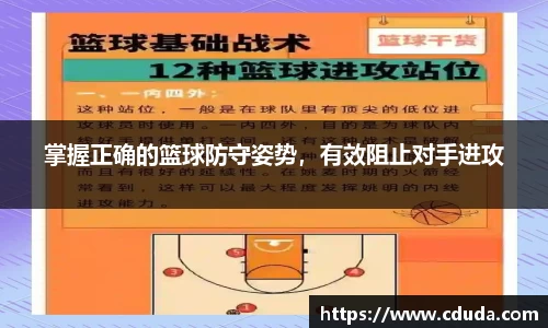 掌握正确的篮球防守姿势，有效阻止对手进攻